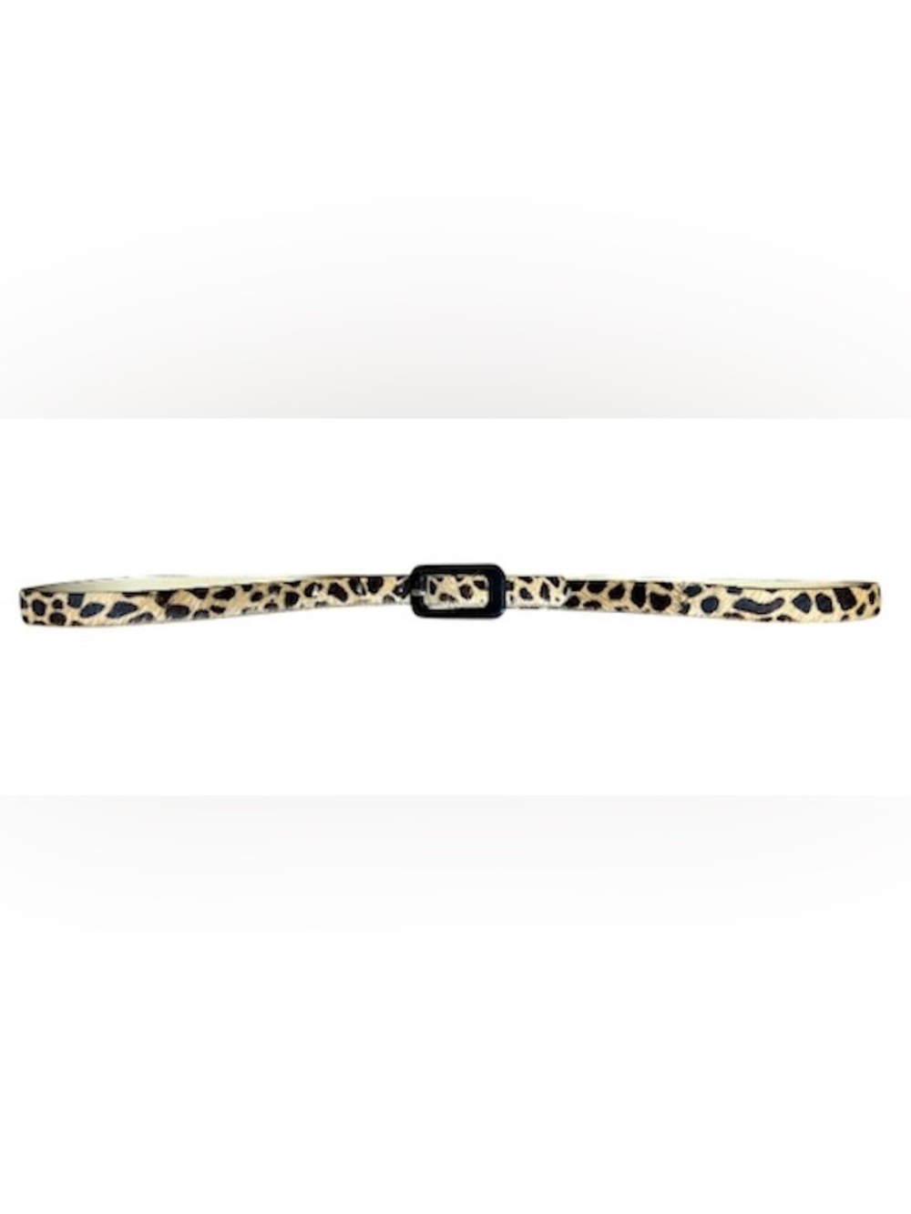 MINT Vintage 80s LANDES Archival Leopard Calf Hair Belt Canada S